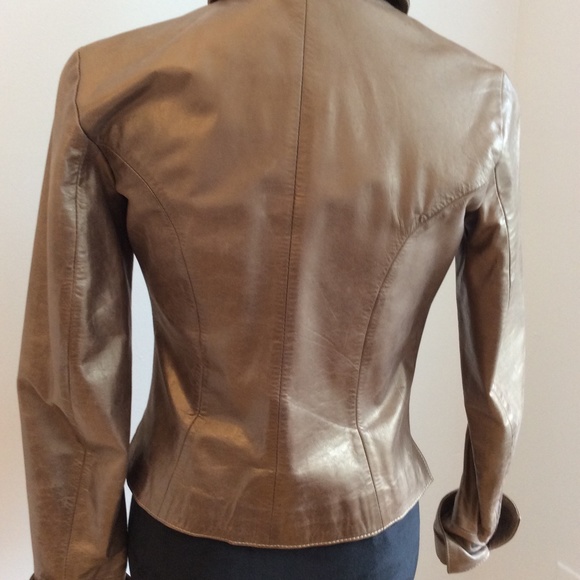 Gold real leather jacket from Argentina - Picture 2 of 2
